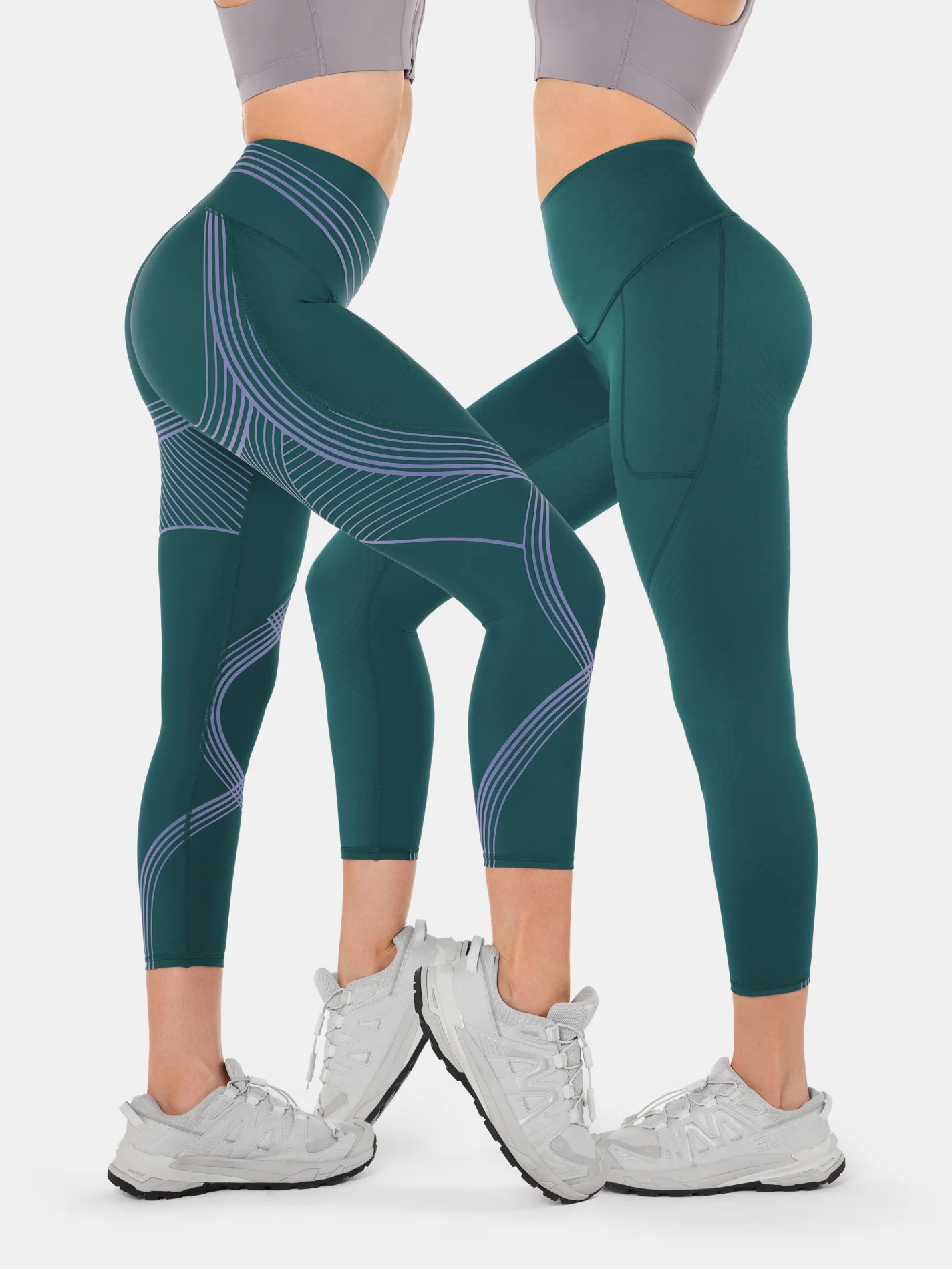 Body Sculpt Side Pocket 7/8 Leggings 2.0 (Reversible Wear) - Image 19